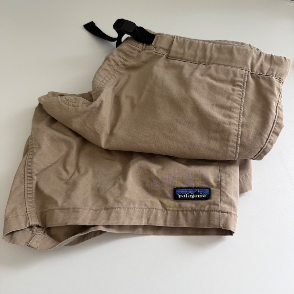 Patagonia Mens Gi IV Shorts XXL Khaki Tan Organic Cotton Belted 57945 SP19